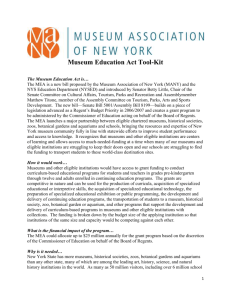 Click here for the MEA Toolbox - Museum Association of New York