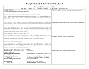 Pacing Guide: Grade 4, Instructional Block 2, Part B