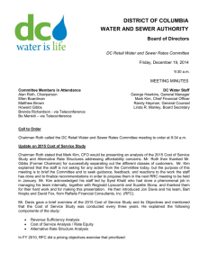 Dec 19, 2014 DC Retail Water and Sewer Rates