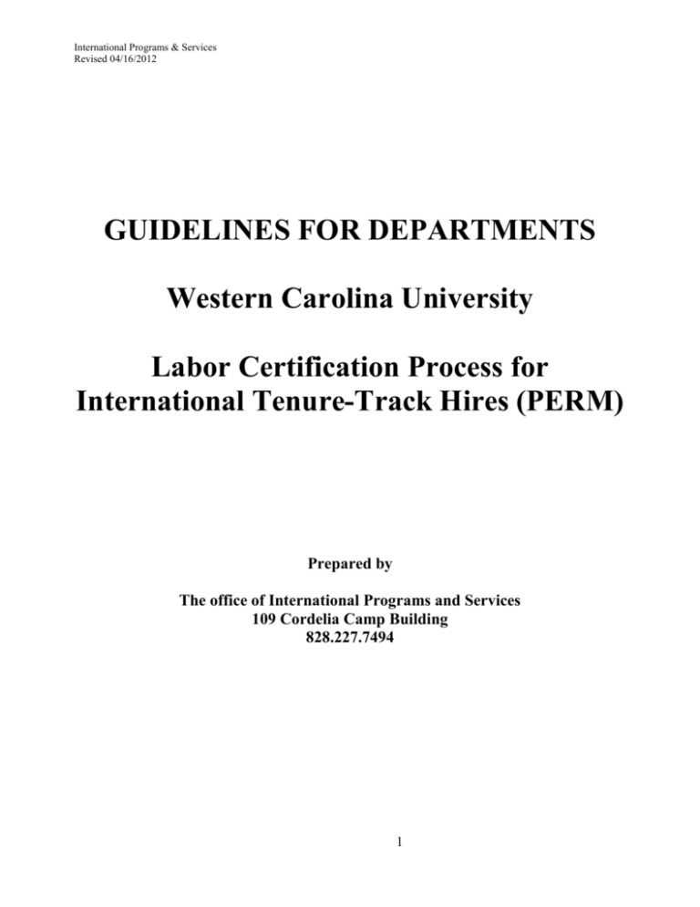 guidelines-for-departments-western-carolina-university