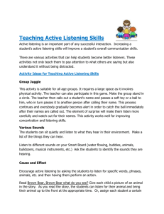 Teaching Active Listening Skills