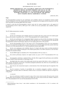 F.696-2 - Error performance and availability objectives for