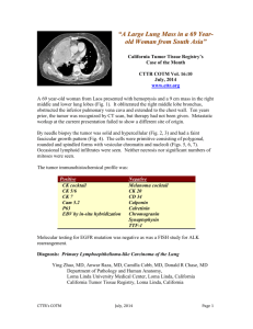 COTM0714 Final - California Tumor Tissue Registry