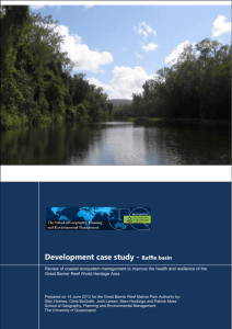 Development case study * Baffle basin - GBRMPA eLibrary