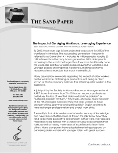 The Impact of Aging on the Workforce: Leveraging Experience
