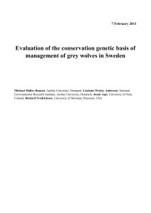 Evaluation of the conservation genetic basis of management