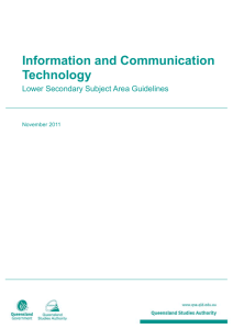 Information and Communication Technology Lower Secondary