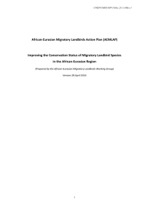 African-Eurasian Migratory Landbirds Action Plan (AEMLAP)