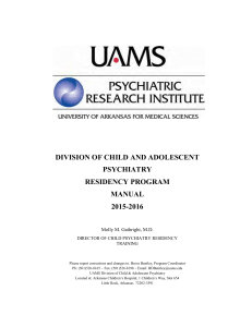 Handbook - UAMS Psychiatric Research Institute