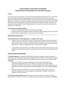 LWCF National Review Scoring Guidance