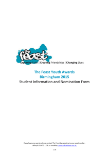 The Feast Youth Awards