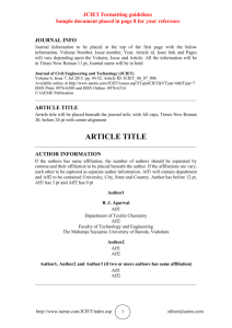 Paper Template - IAEME Journals