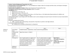 Grade 3 – 1st Trimester with Richardson