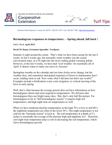Turf Tips April 2015 - University of Arizona Cooperative Extension