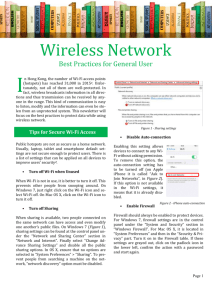 Wireless Network - Best Practices for General User