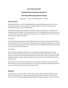 AEA Think tank 2015 Developmental Evaluation approach to