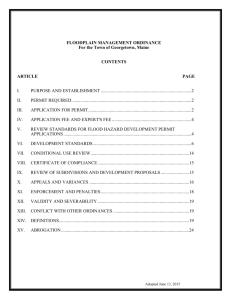 Floodplain Management Ordinance 2015