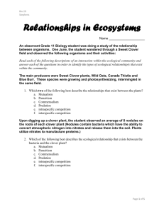 9. What ecological relationship exists between