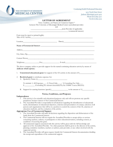 Letter of agreement - University of Mississippi Medical Center