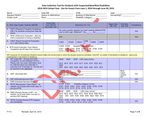 EMIS Data Collection Tool for 2014-15