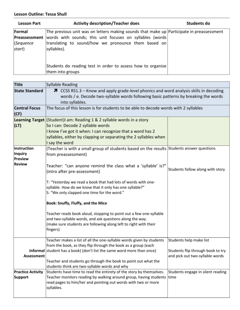 lesson plan for book review