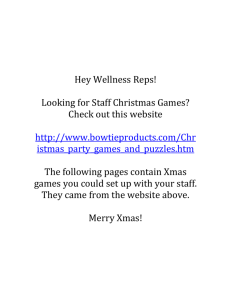 Staff Christmas Wellness Activities