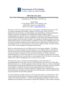 Psychopathology Syllabus Heller 2013