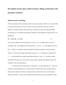 Parameter estimates