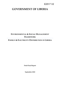 Environmental & Social Management Plan