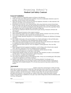 Lab Safety Sheet All Classes Print, sign, and return