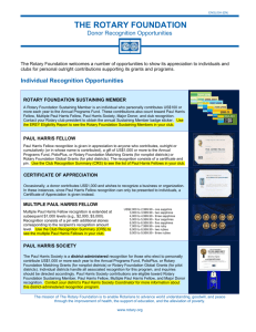 trf recognition opportunities reports