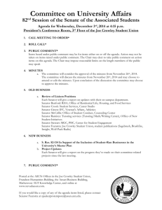 12-03-14 University Affairs Agenda