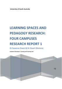 learning spaces and pedagogy research: four campuses research