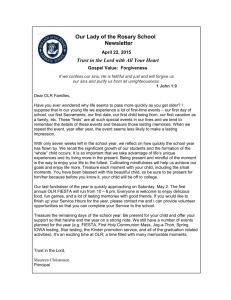 Important Information - Our Lady of the Rosary Catholic School