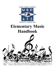 2015 Music Handbook - Geary County Schools USD 475