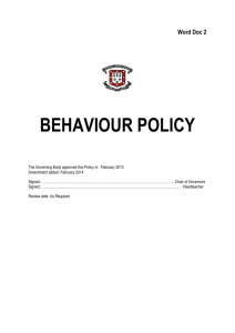 The Policy - Barking Abbey School