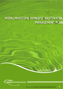 Model municipal domestic wastewater management plan (Word