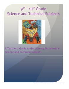 10 th Grade Model Curriculum for Science and Technical Texts