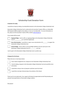 Daramalan College Scholarship Fund Donation Form