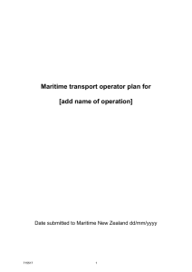 (MTOP) template - Maritime New Zealand