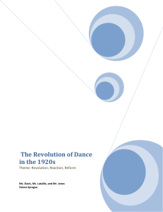 The Revolution of Dance in the 1920s