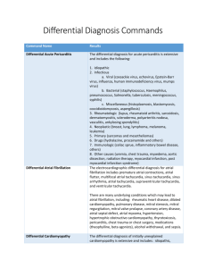 View detailed description of differential diagnosis commands
