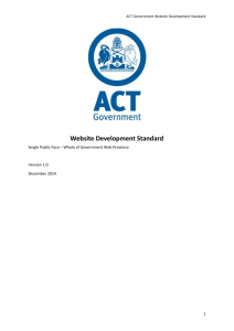 Website Development Standard