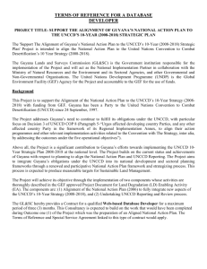 Terms Of Reference - Guyana Lands & Surveys Commission