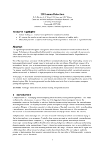 3D Human Detection and Tracking - Computer Science and Artificial