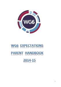 WG6 Expectations - Wilmington Grammar School for Boys