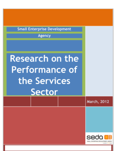 Research on the Performance of the Services Sector (ICT