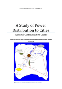 A Study of Power Distribution to Cities