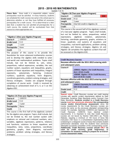 Mathematics - Pinellas County Schools