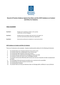 BA3 Record of Evidence Grid